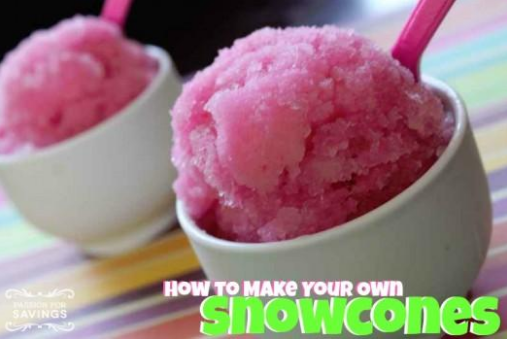 Make your own Snow Cones!