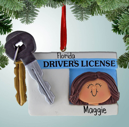 new driver's license ornament