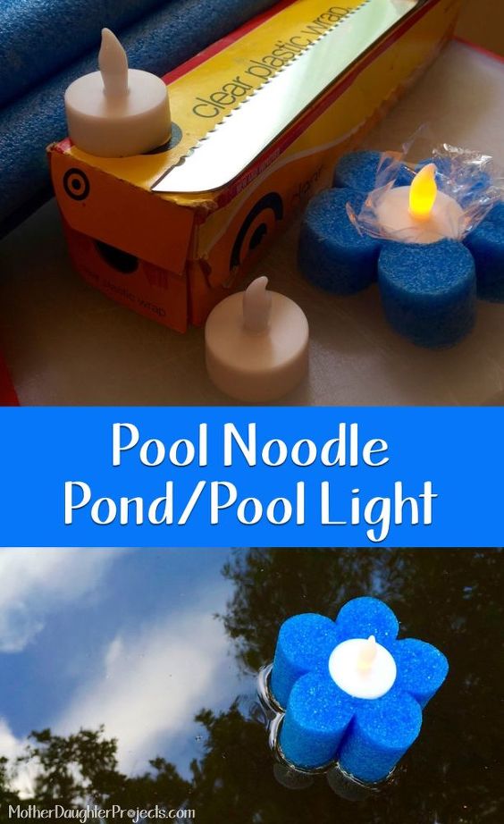 Pond/Pool Lights w/ Pool Noodle